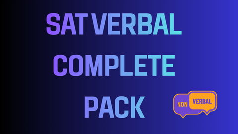 SAT Verbal Complete Pack